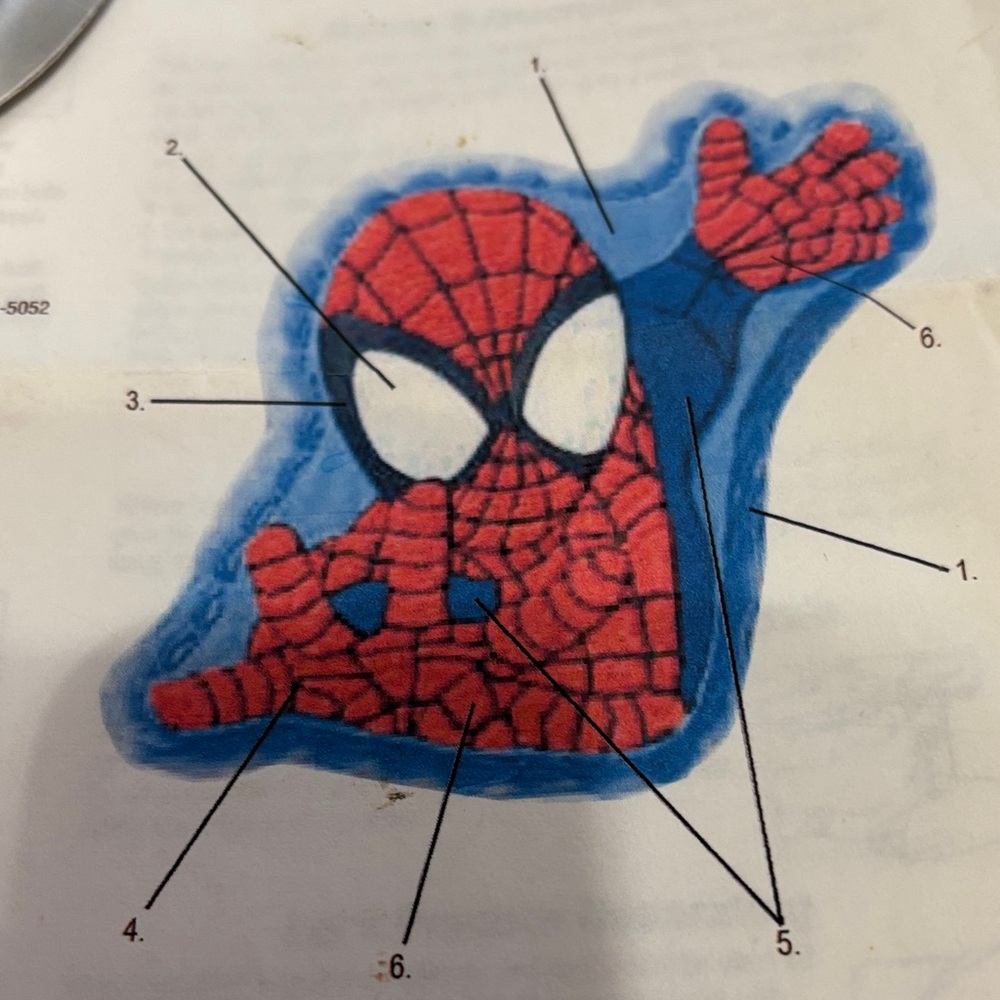 Wilton Spiderman Shaped Cake Pan - Silver Metal - Picture 2 of 5
